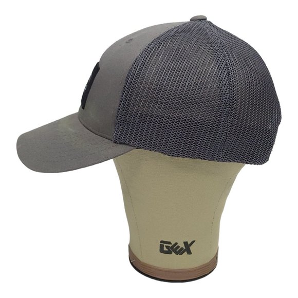 One Ten 2 UNDR Mesh Flex Fit Snapback Cap Trucker Baseball Hat Gray Patch - Picture 7 of 12